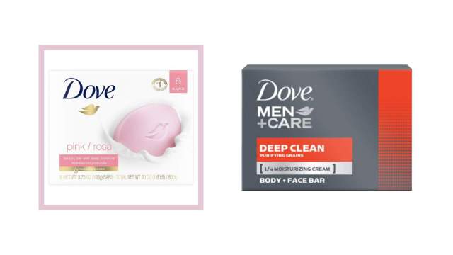 Gendered Products: Dove soap for women and Dove soap for men