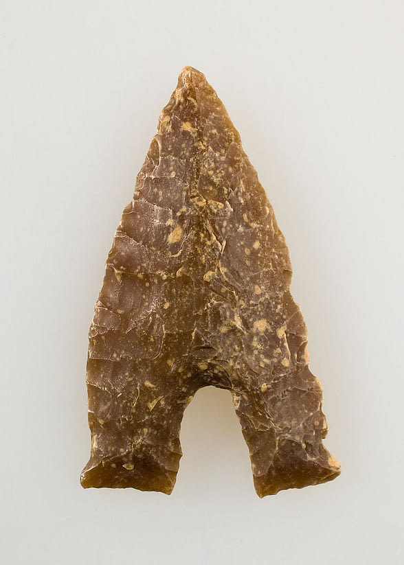 Archaeology. Image of a projectile point ("arrowhead").