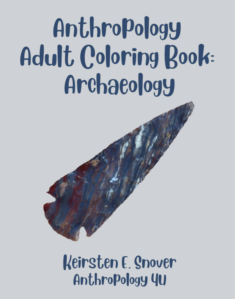 Archaeology Adult Coloring Book Cover