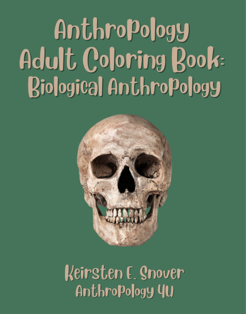 Biological Anthropology Adult Coloring Book Cover